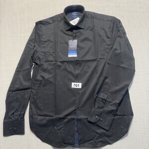 Society of Threads Men's Dotted Threads Button Down Dress Shirt Sz‎ M Brand New